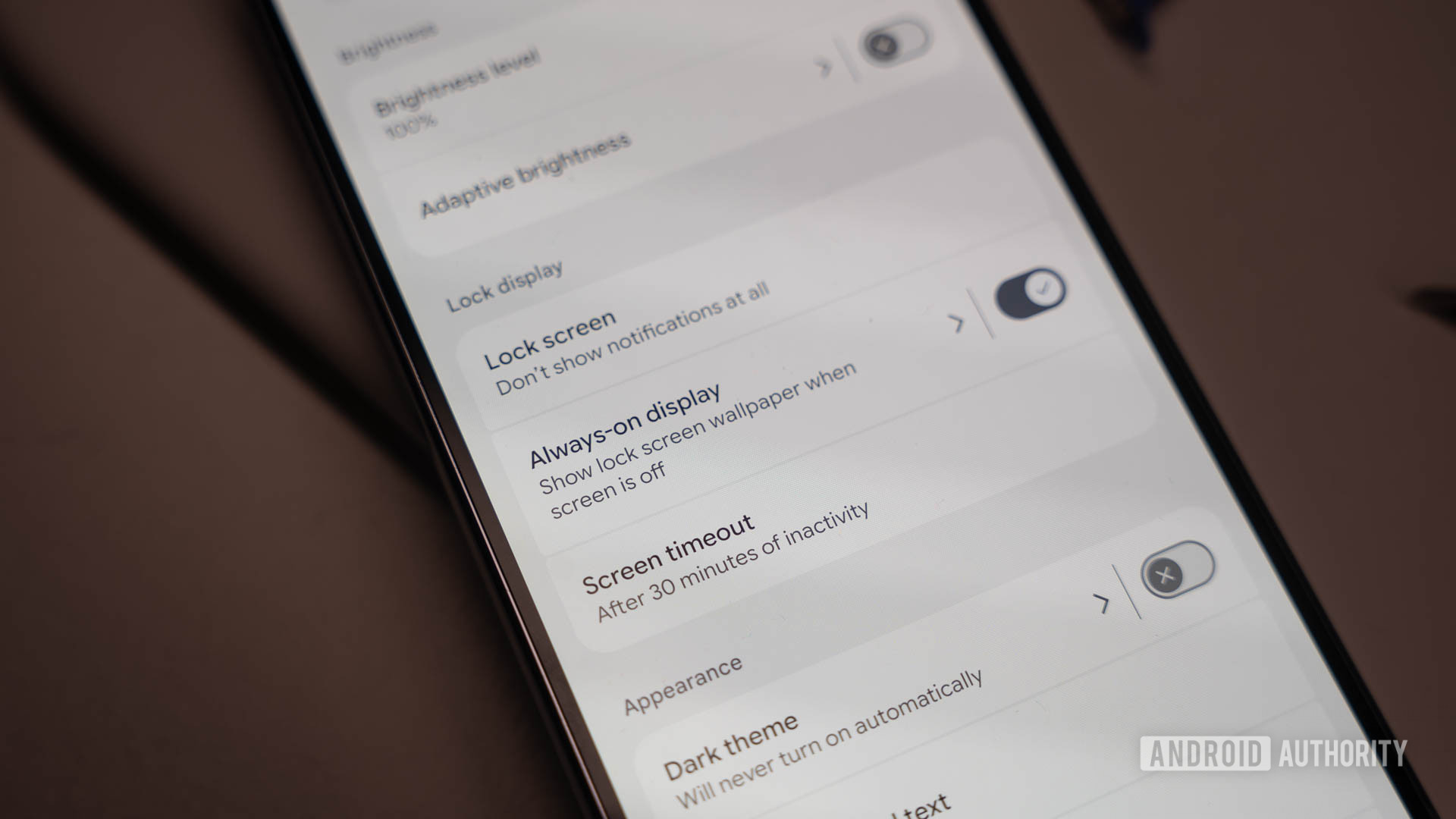 Google Pixel sempre em exibição de configuração de papel de parede