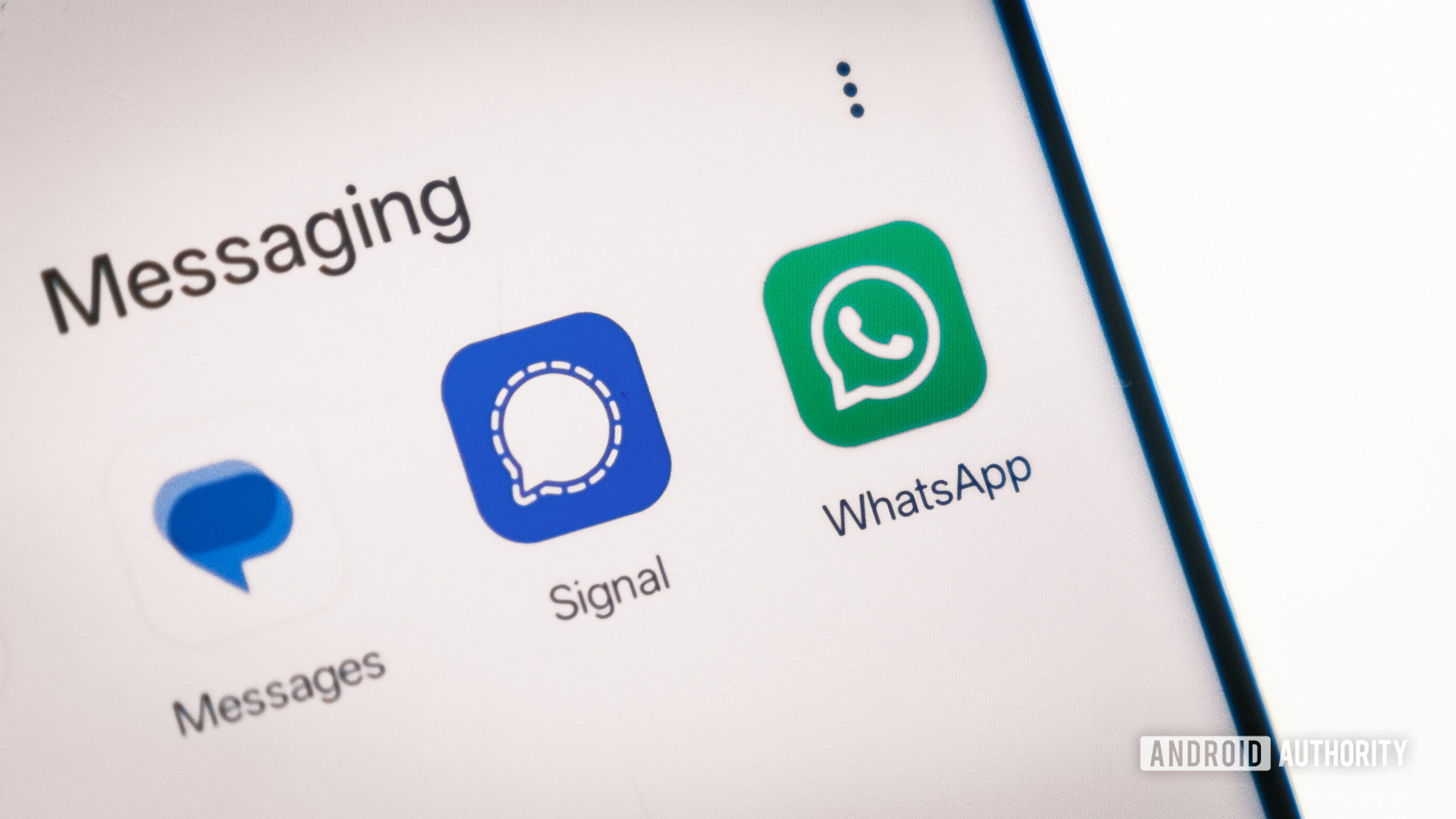 Sinal vs ícones de aplicativos do WhatsApp