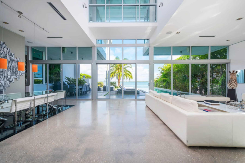 Dentro da vila glacê em Miami, Flórida, EUA.