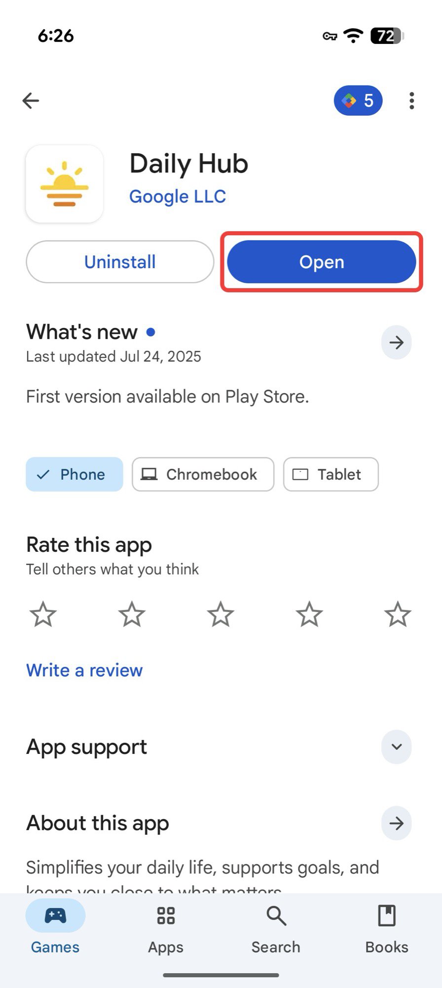 Pixel 10 Screenshot Daily Hub instalado 3