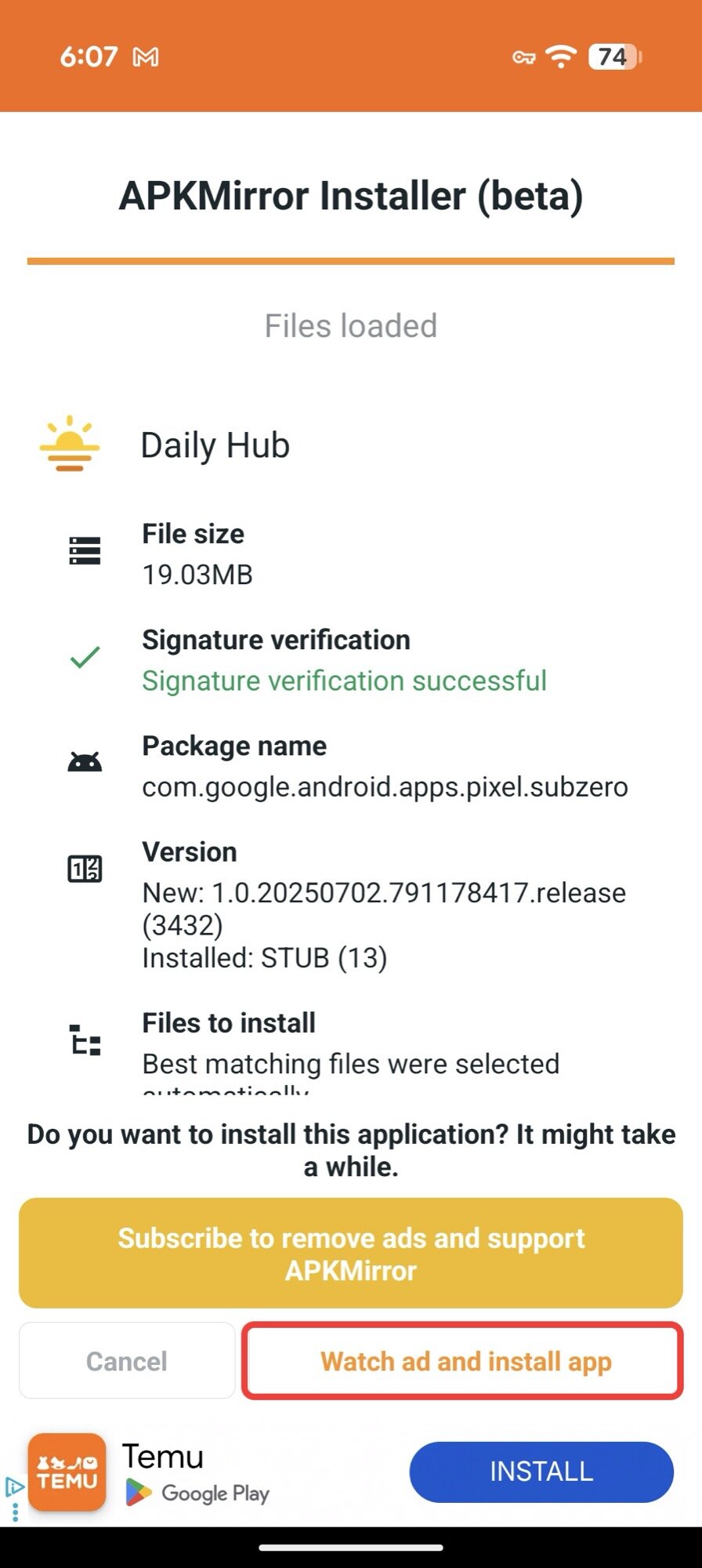 pixel 10 screenshot diariamente hub instalar apk 2