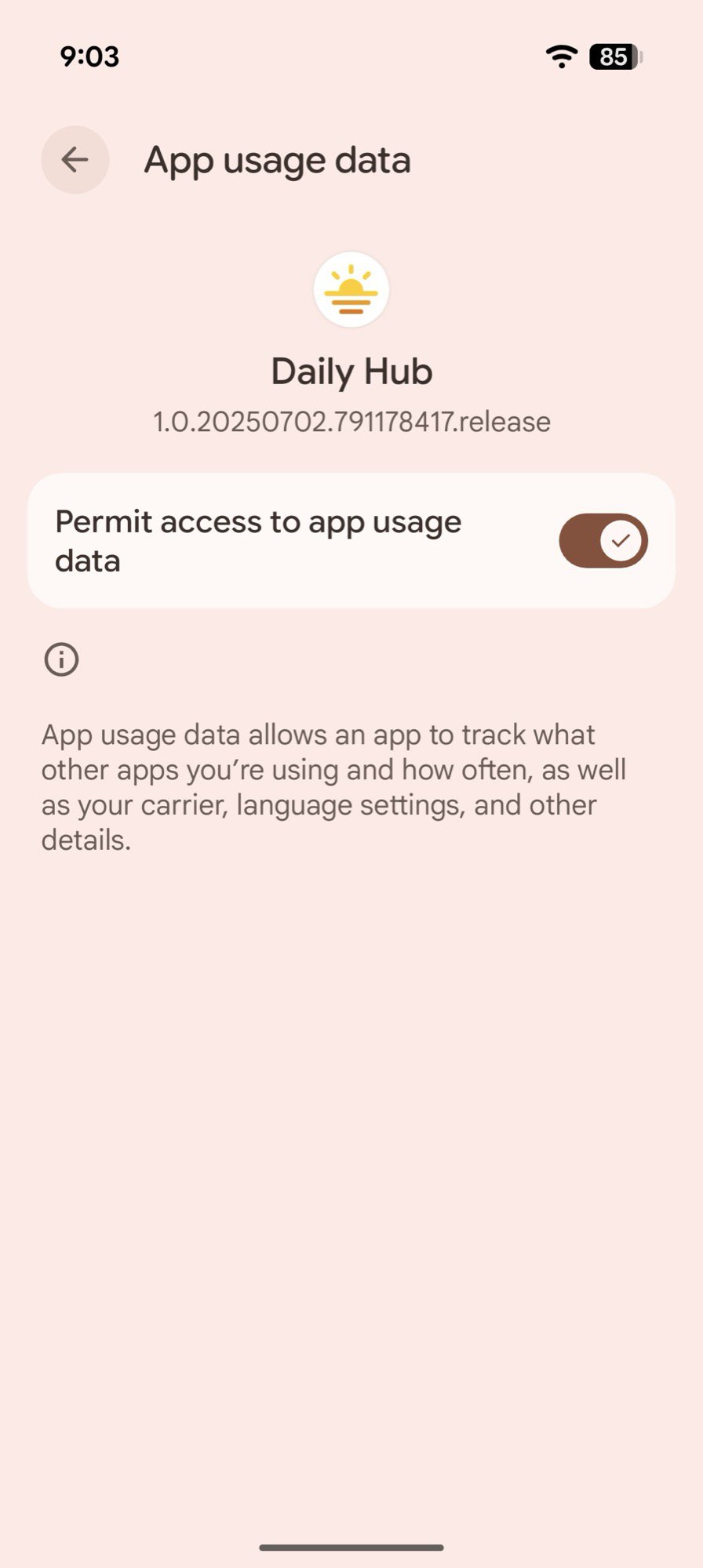 Pixel 10 Captura de tela Diário Configurações 2