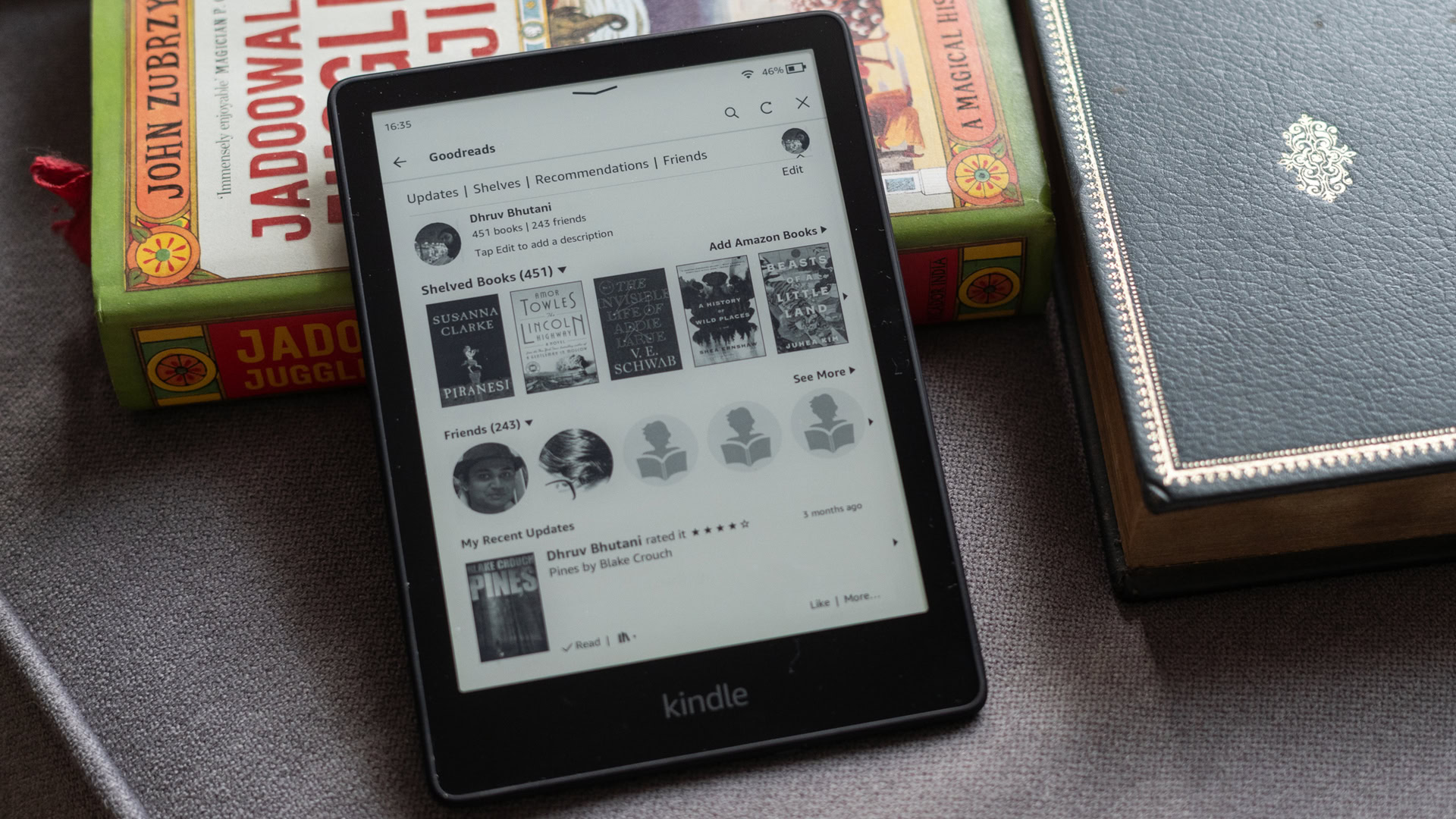 Kindle Paperwhite 2021 Página inicial para Goodreads no Kindle Kindle Paperwhite 2021 Página inicial para Goodreads no Kindle