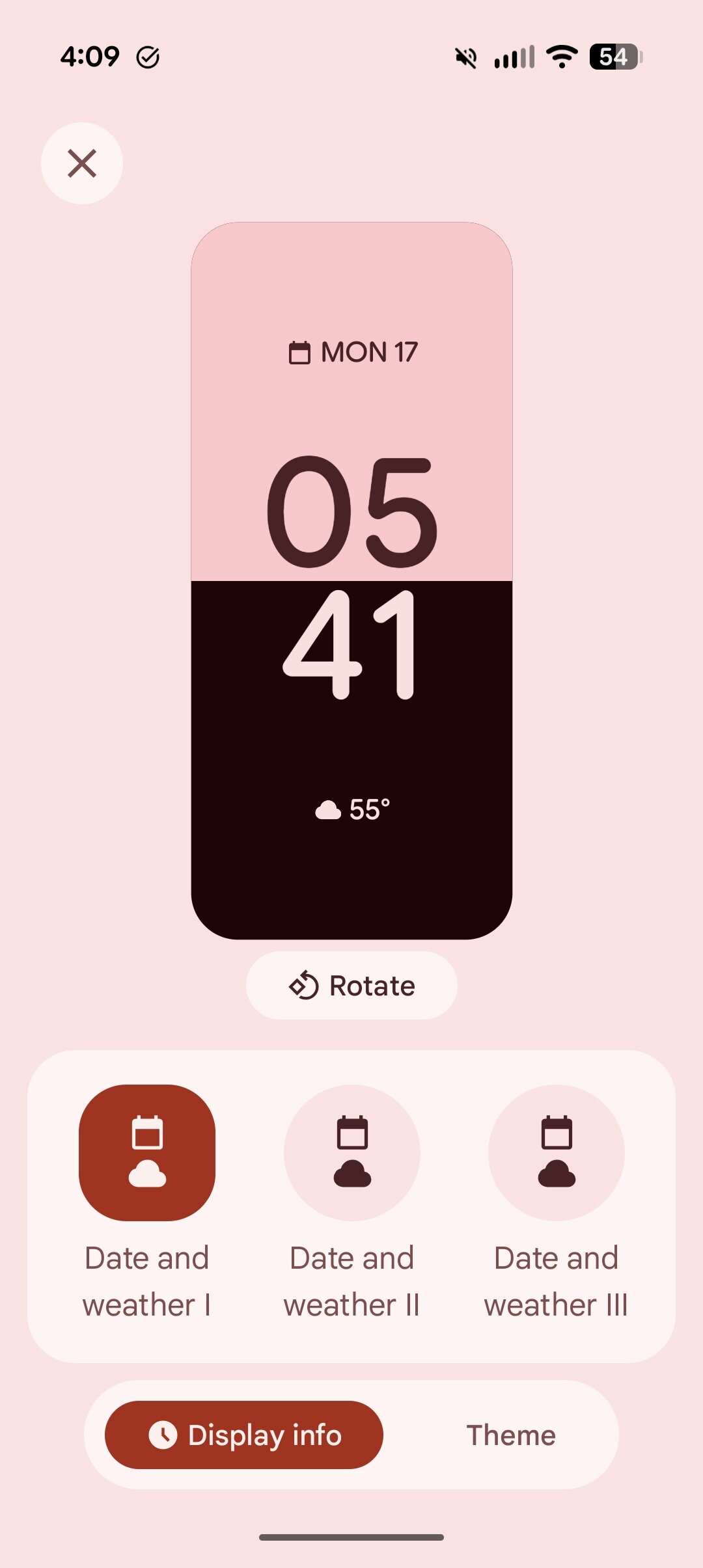 Opção do relógio diário para o recurso Pixel 10 Screen Saver.