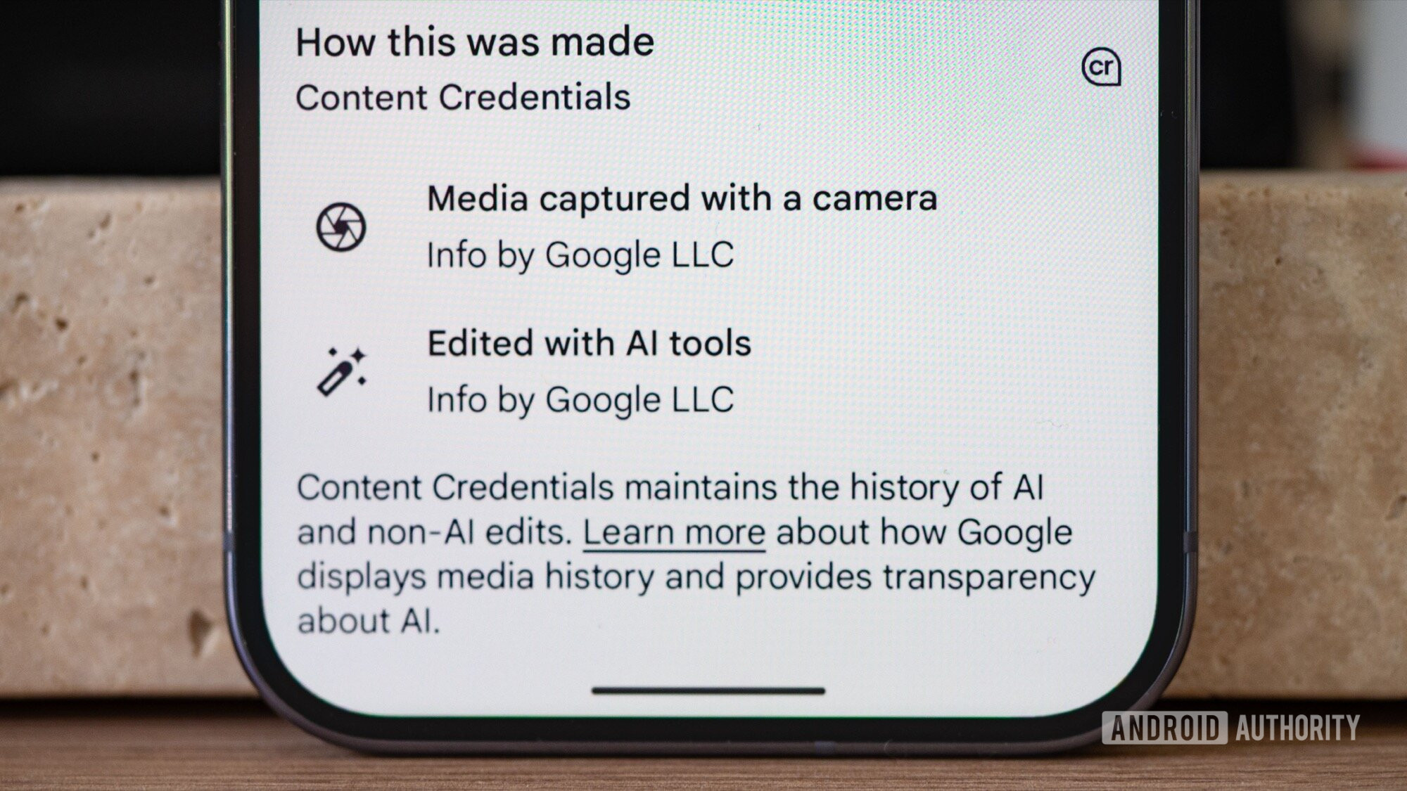 Google Pixel 10 Pro C2PA Credenciais de conteúdo capturadas Câmera editada AI