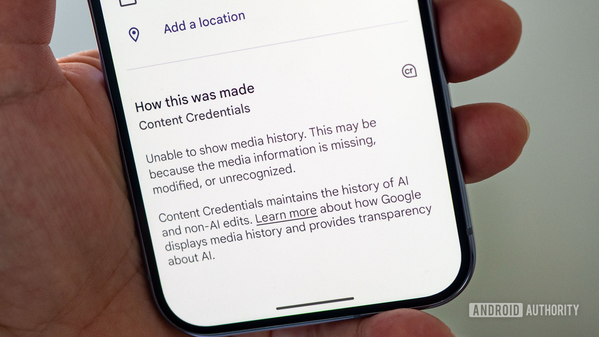 Google Pixel 10 Pro C2PA Credenciais de conteúdo Fake
