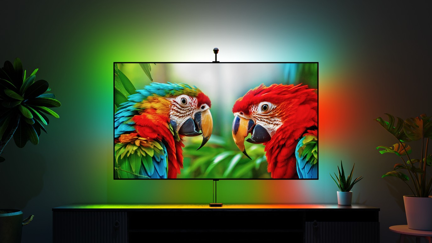 Nanoleaf 4D V2 Screen Mirror e Lightstrip Kit Press Image 1 Nanoleaf 4D V2 Screen Mirror e Lightstrip Kit Press Image 1