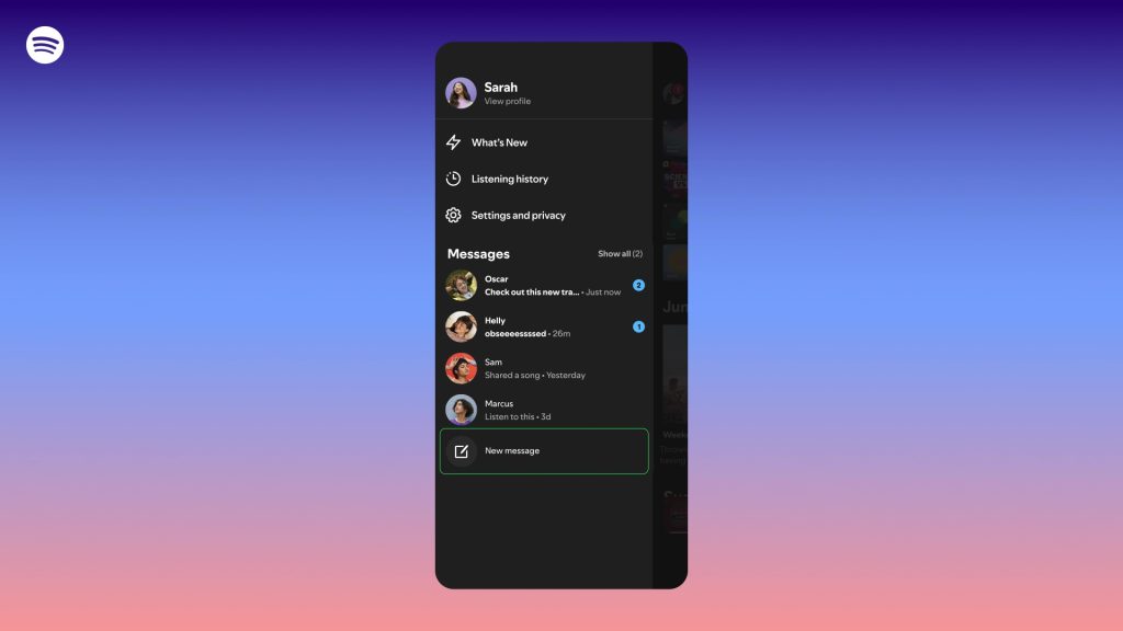 Esperando pelo Spotify Hi-Fi? Spotify construiu mensagens, porque é claro que elas fizeram