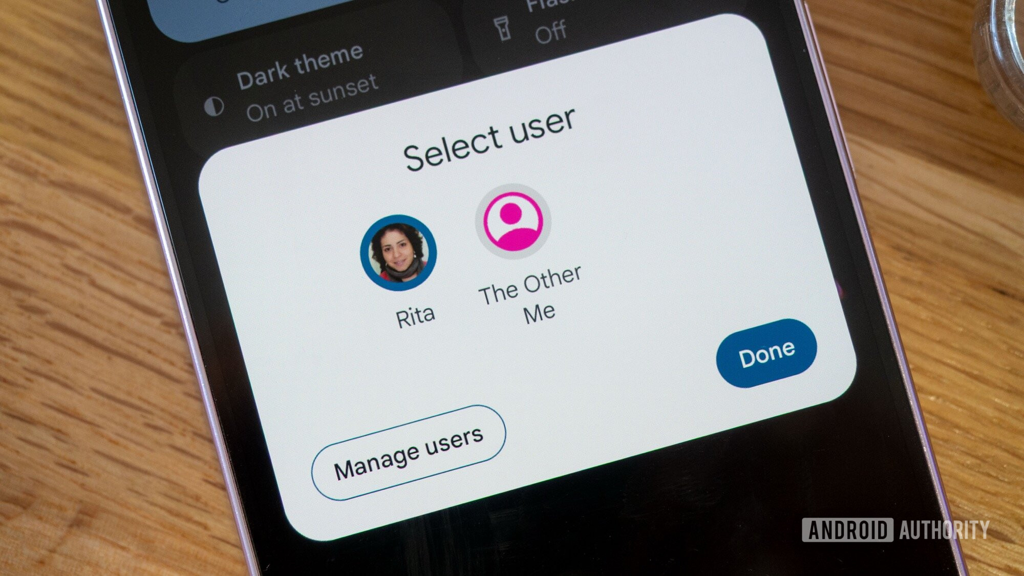 Android Select User Pop up da tela de bloqueio Android Select User Pop up da tela de bloqueio