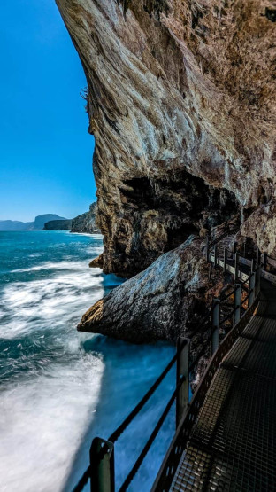 A caverna do mar Grotto del Bue Marino, na Sardenha, Itália.