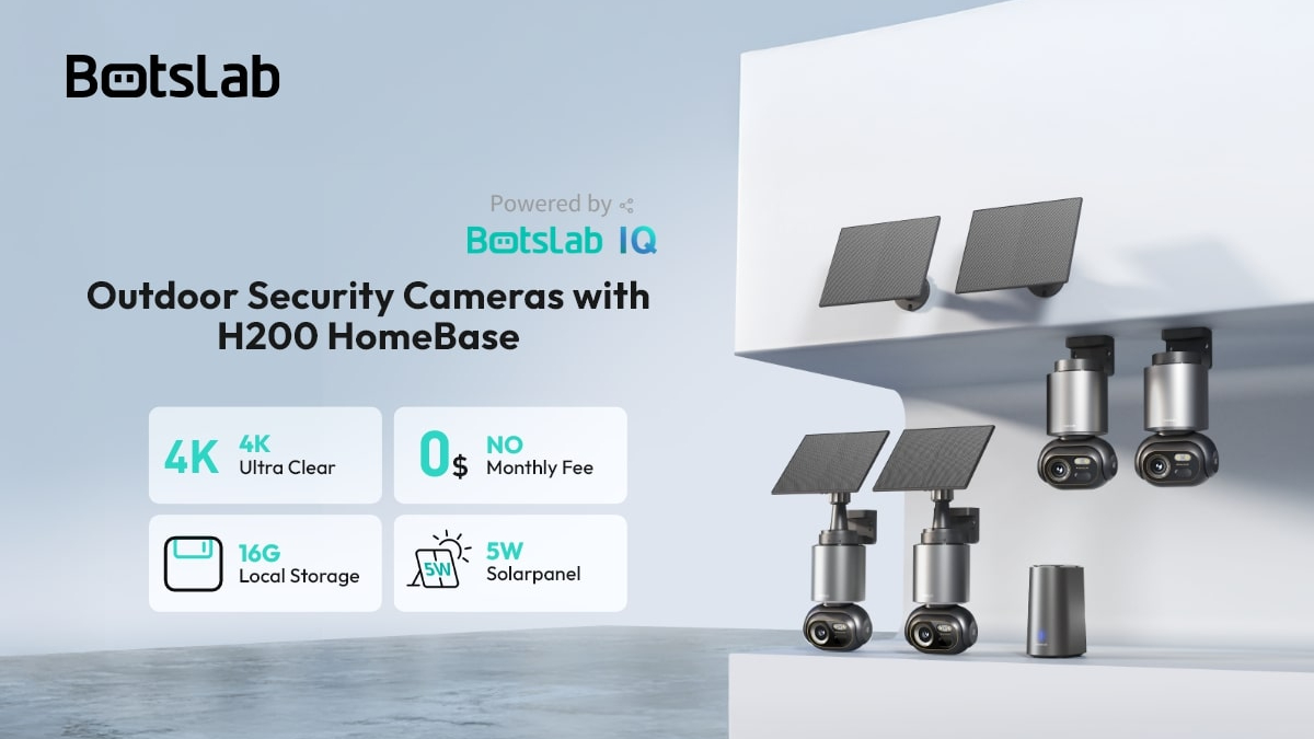 Botslab ai 4k pt bateria 4 kit de came 3 herói