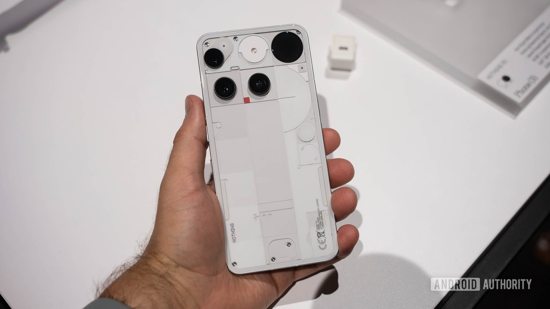 Nada telefone 3 da visualização da primeira pessoa Nada telefone 3 da visualização da primeira pessoa