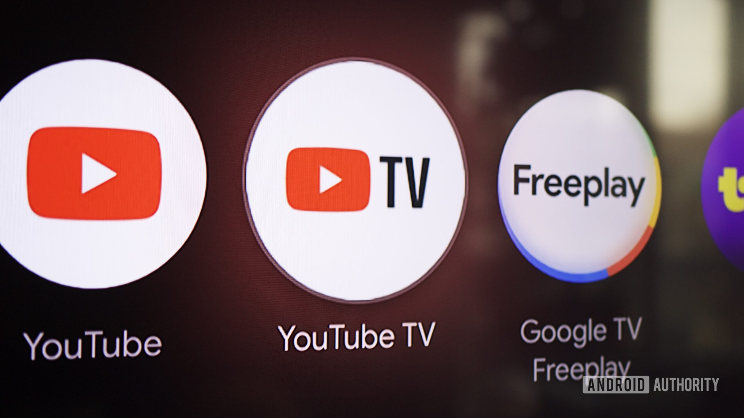 Logotipo do aplicativo de TV do YouTube Google TV 3 Ícone do aplicativo de TV do YouTube no Google TV.