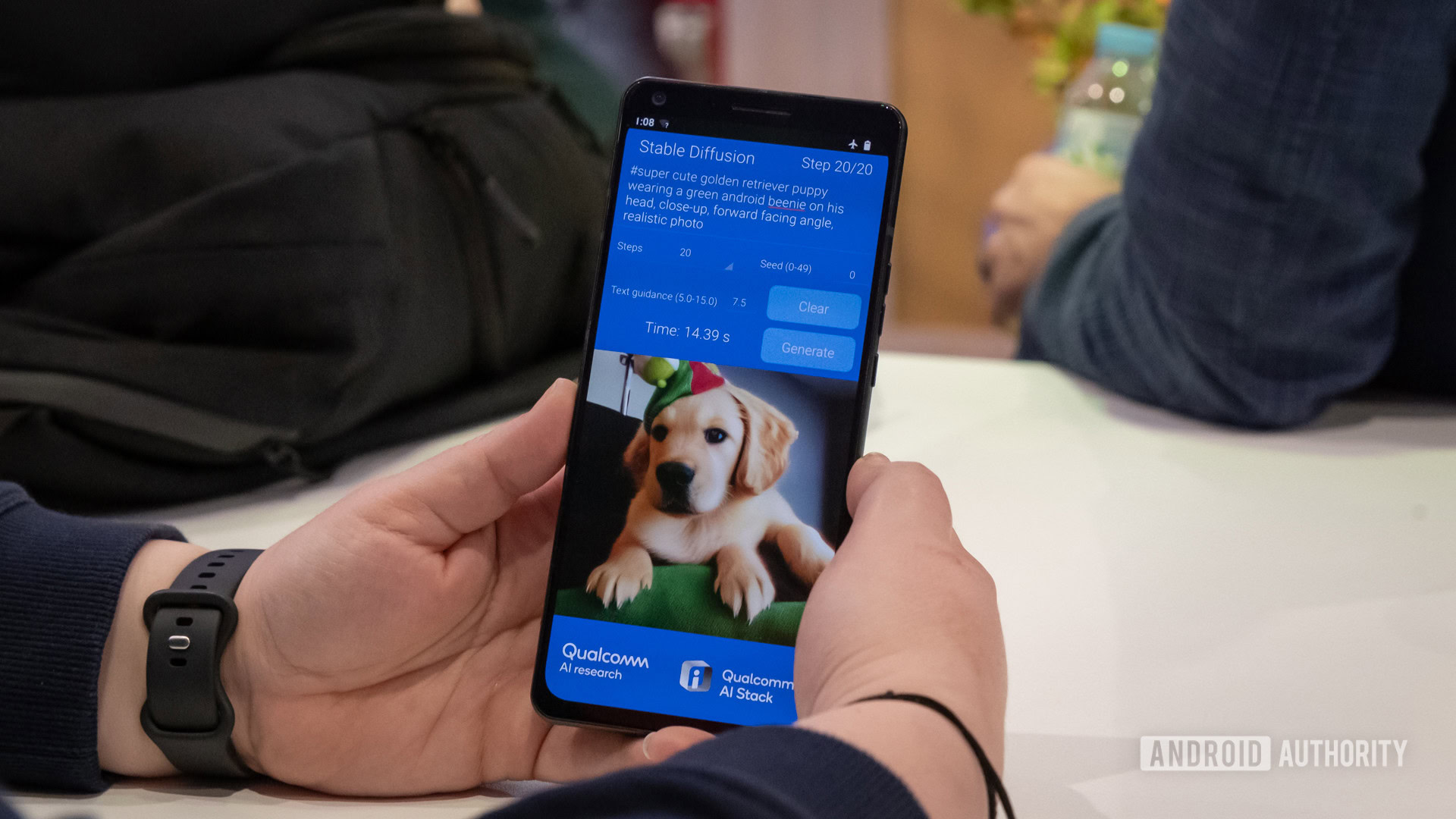 Difusão estável Qualcomm Doggo