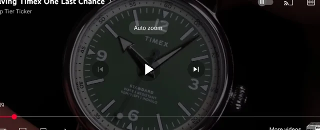 Zoom automático do YouTube Zoom automático do YouTube