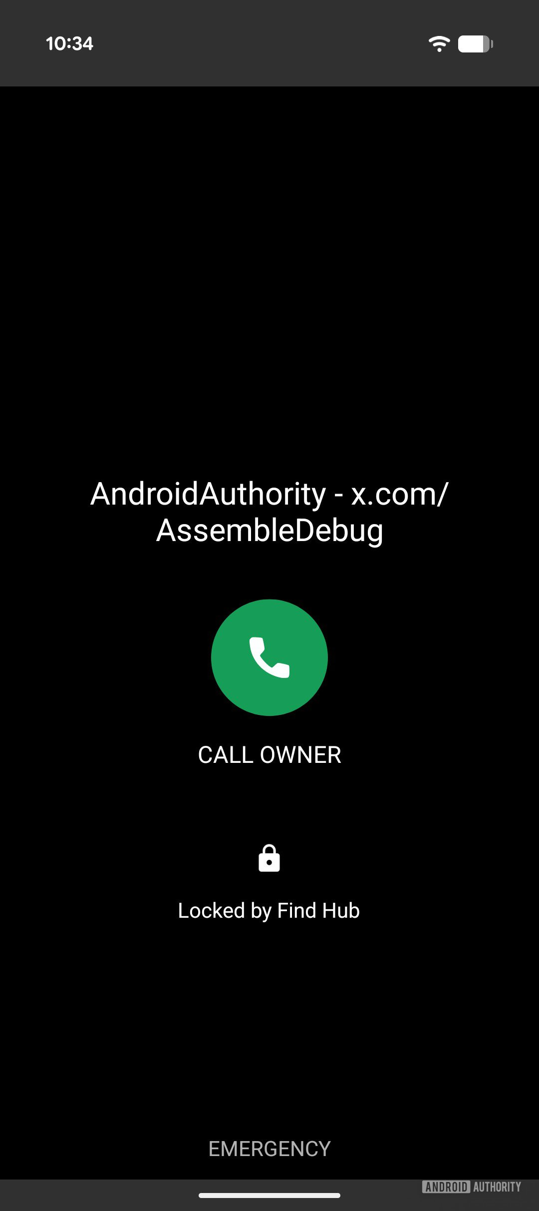 Encontre o hub perdido telefone antigo tela
