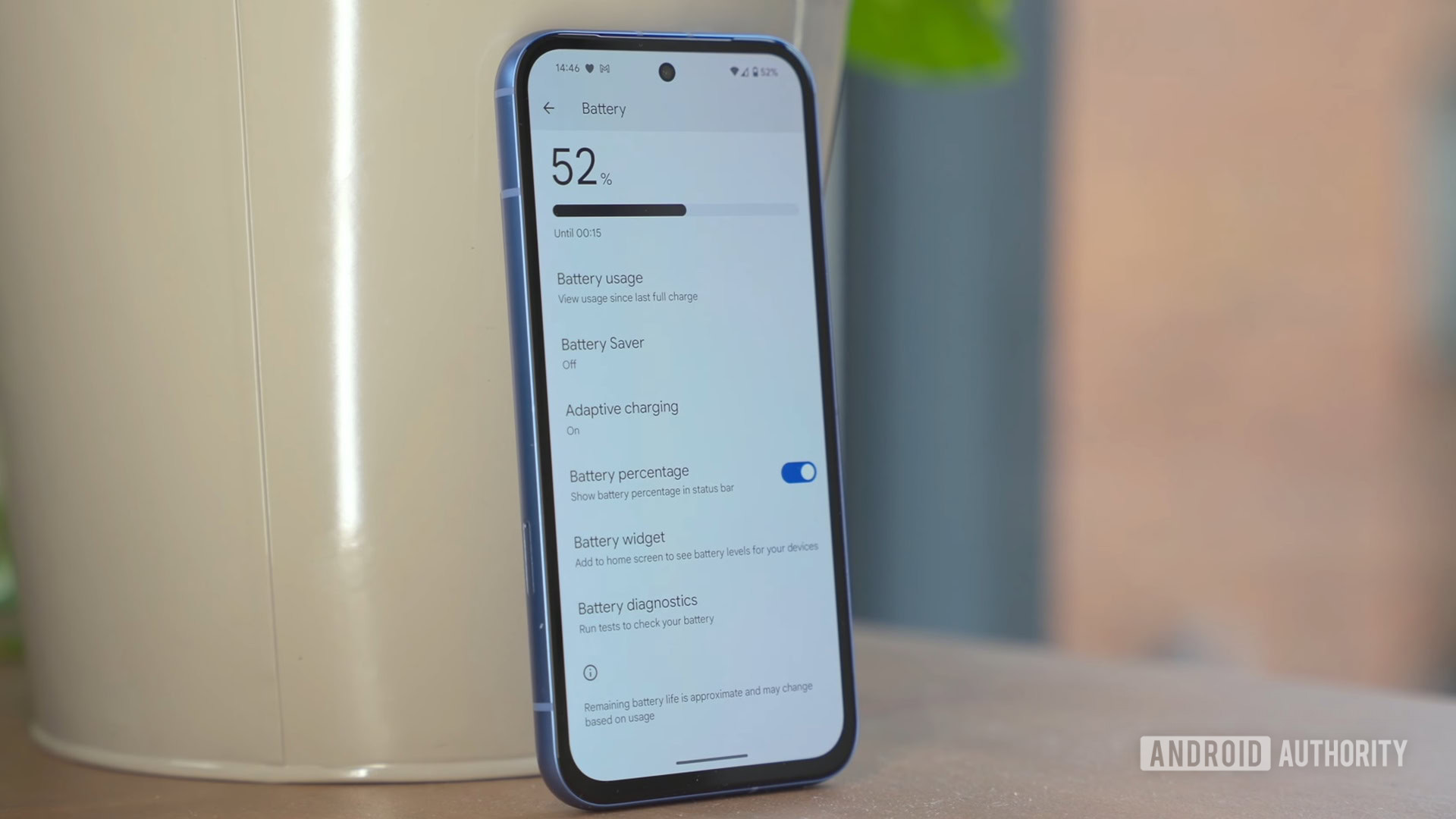 Google Pixel 8A Dicas Indicador de porcentagem de bateria