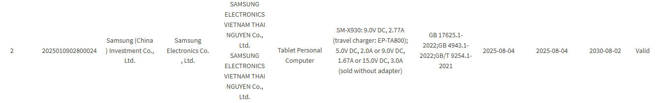 Samsung Galaxy Tab S11 Listagem Ultra 3C Samsung Galaxy Tab S11 Listagem Ultra 3C