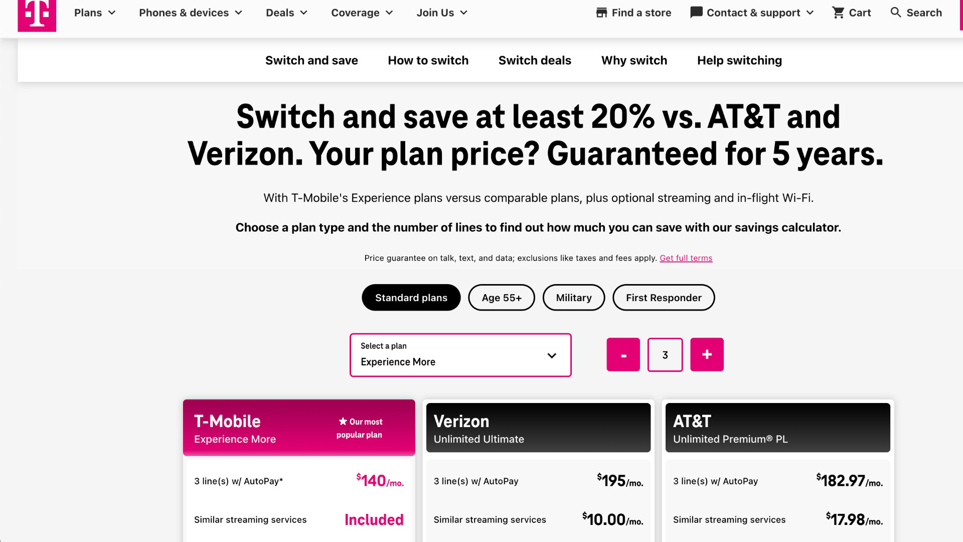T Switch Mobile Salvar anúncios