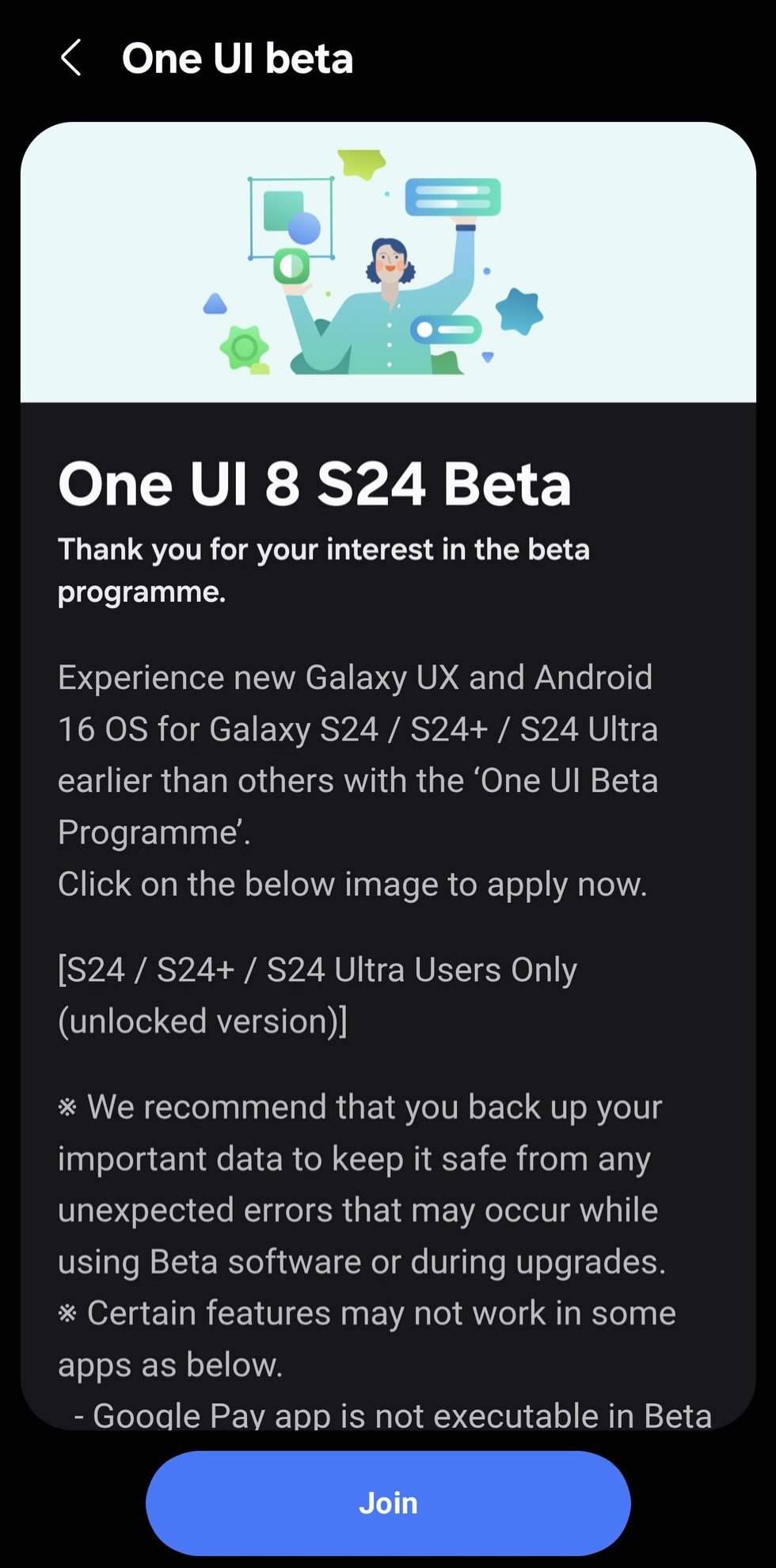 Uma UI 8 para o Galaxy S24 Series 1