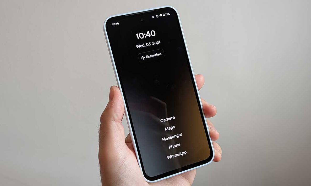 Um Fairphone 6 no modo de momentos Um Fairphone 6 no modo de momentos