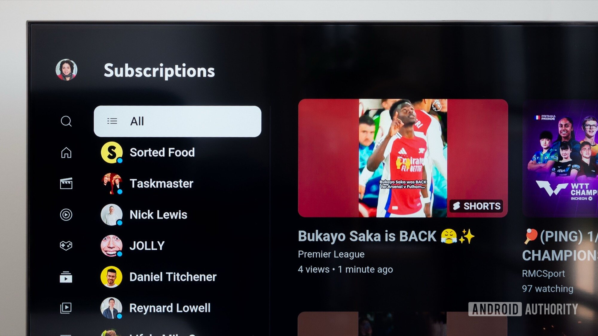 Assinaturas do YouTube Google TV Assinaturas do YouTube Google TV