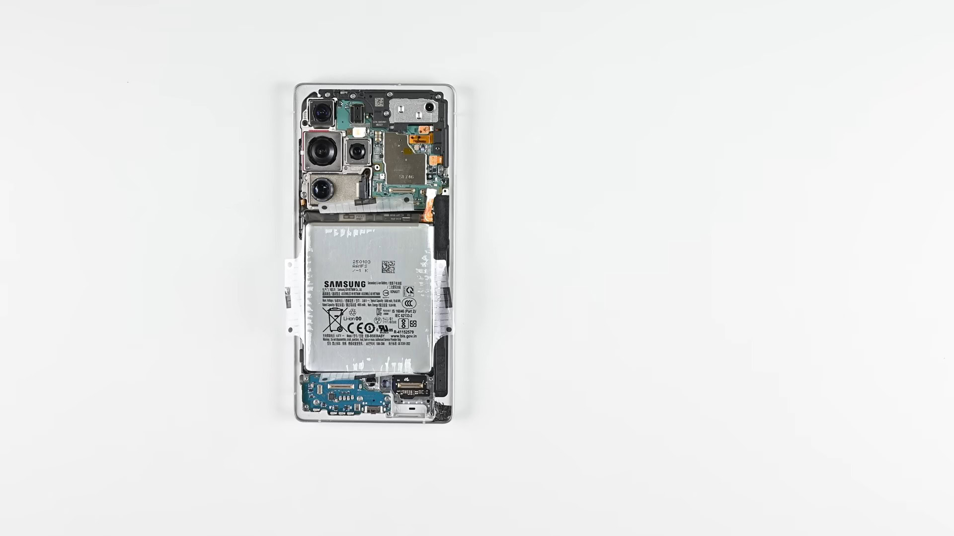 Samsung Galaxy S25 Ultra Ifixit Remoção da bateria (3)