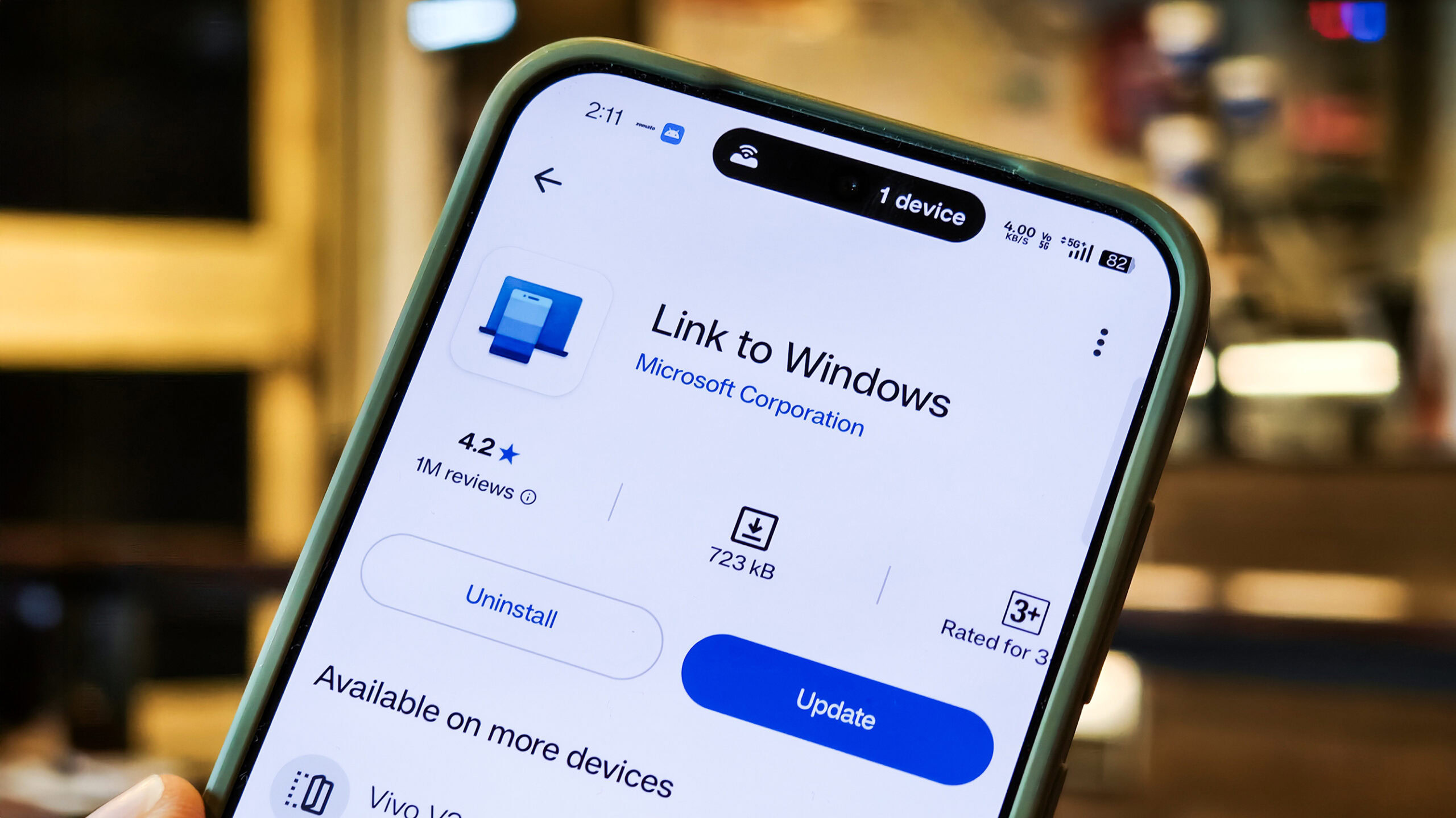 Microsoft Telefone Link para Windows no Android