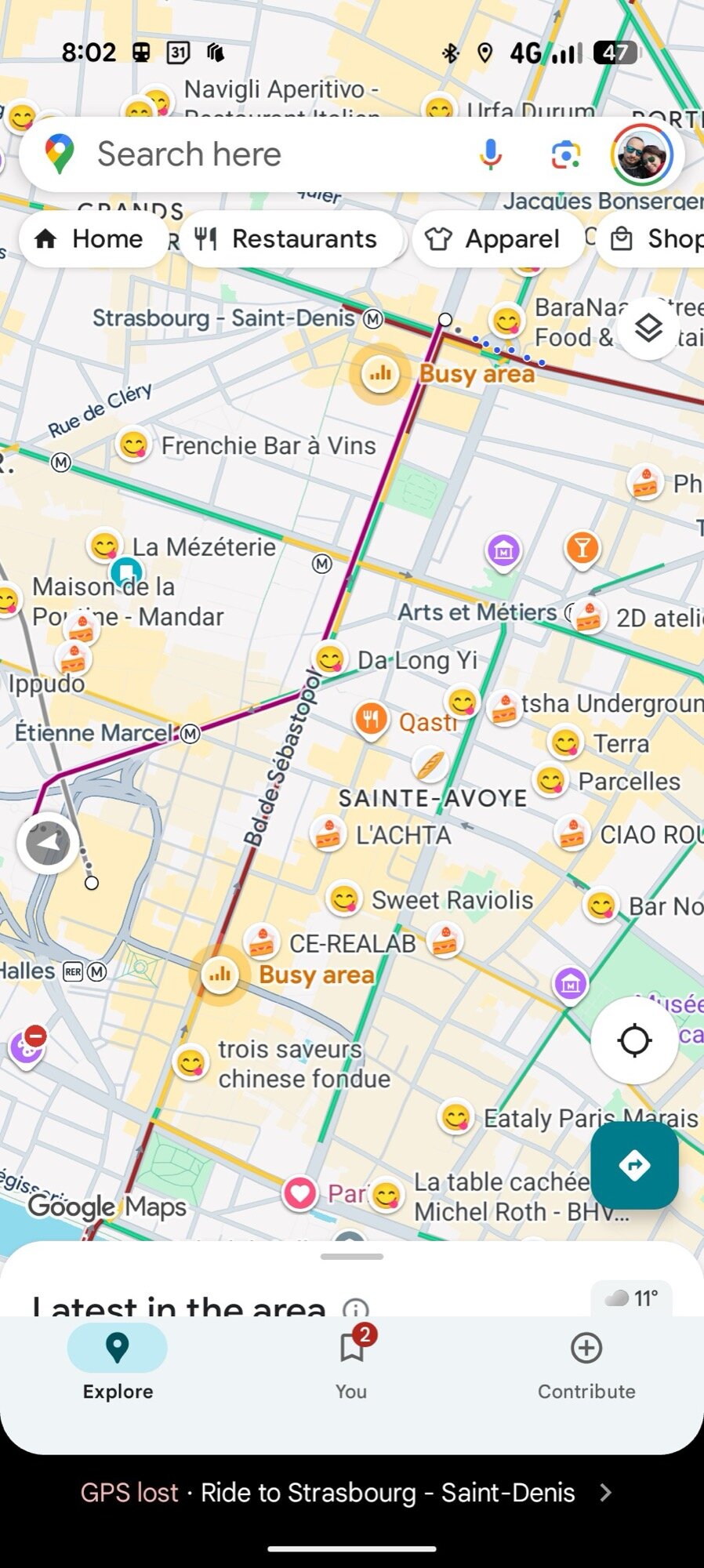 Google Maps ScreenShot Transporte Público Instruções Novas 8