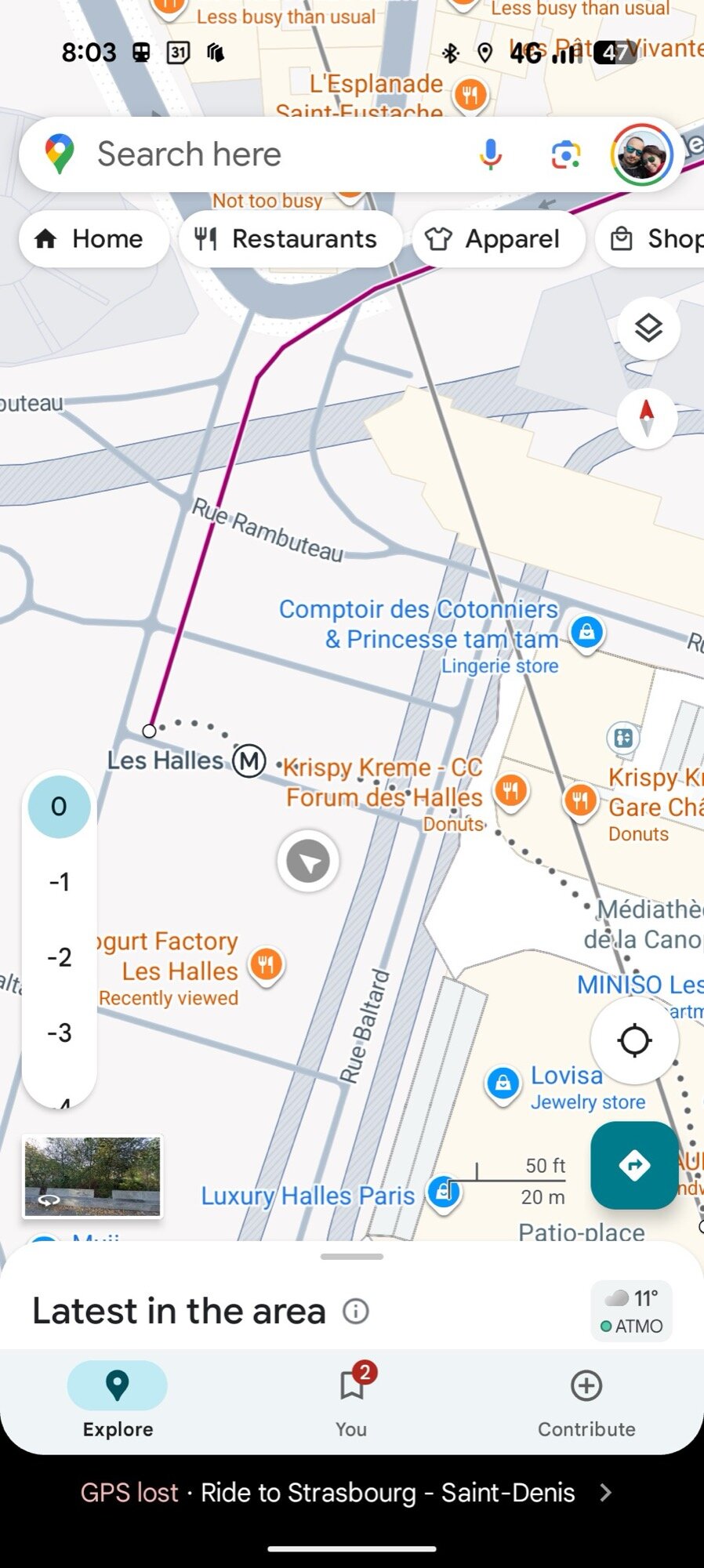 Google Maps Screenshot Transporte Público Instruções Novas 7 7