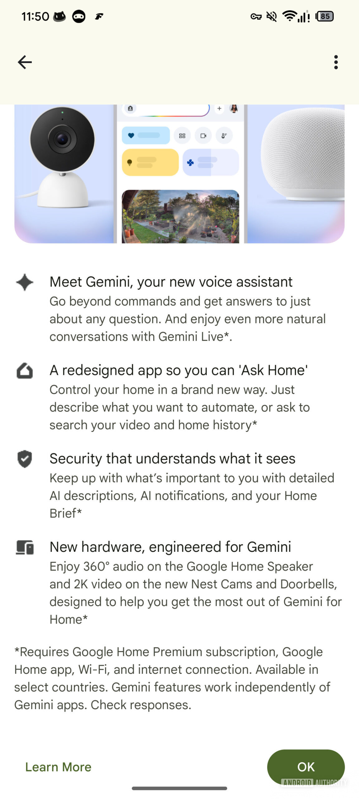 Gêmeos Google Home New Screen Home Brief Brief Mceldebug