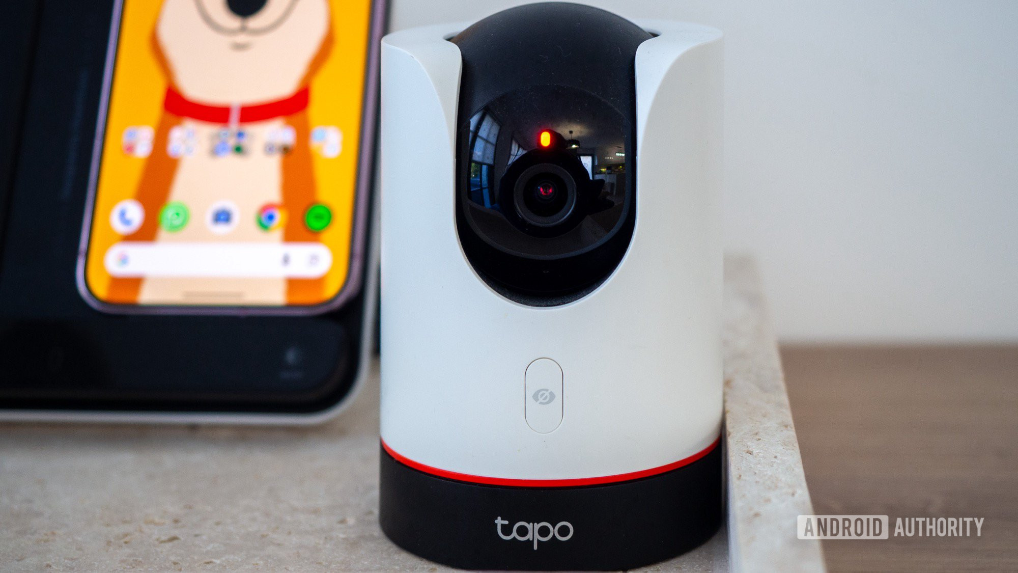 Link TP Tapo C225 Câmera de Segurança Privacidade do obturador aberto
