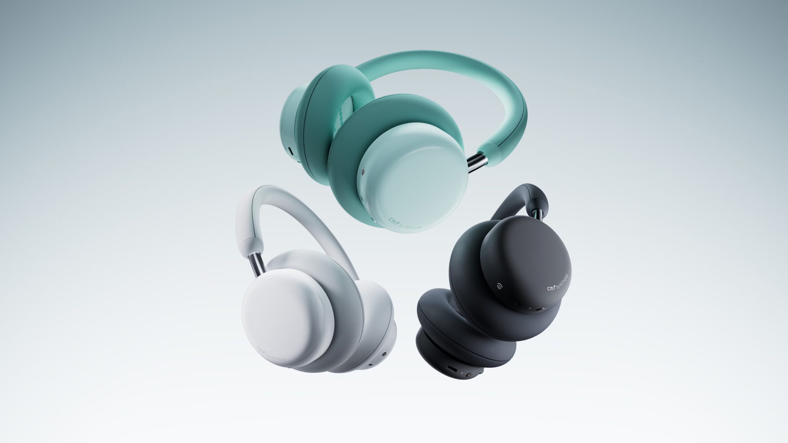 nada CMF fone de fone de ouvido Pro cores O Nothing CMF Headphone Pro em três cores.