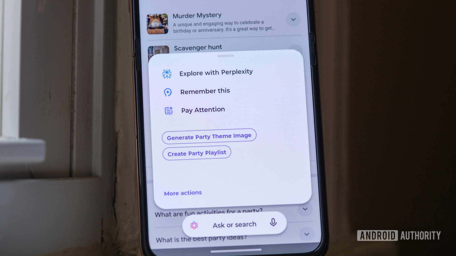 Moto AI Next Move Menu Close Up