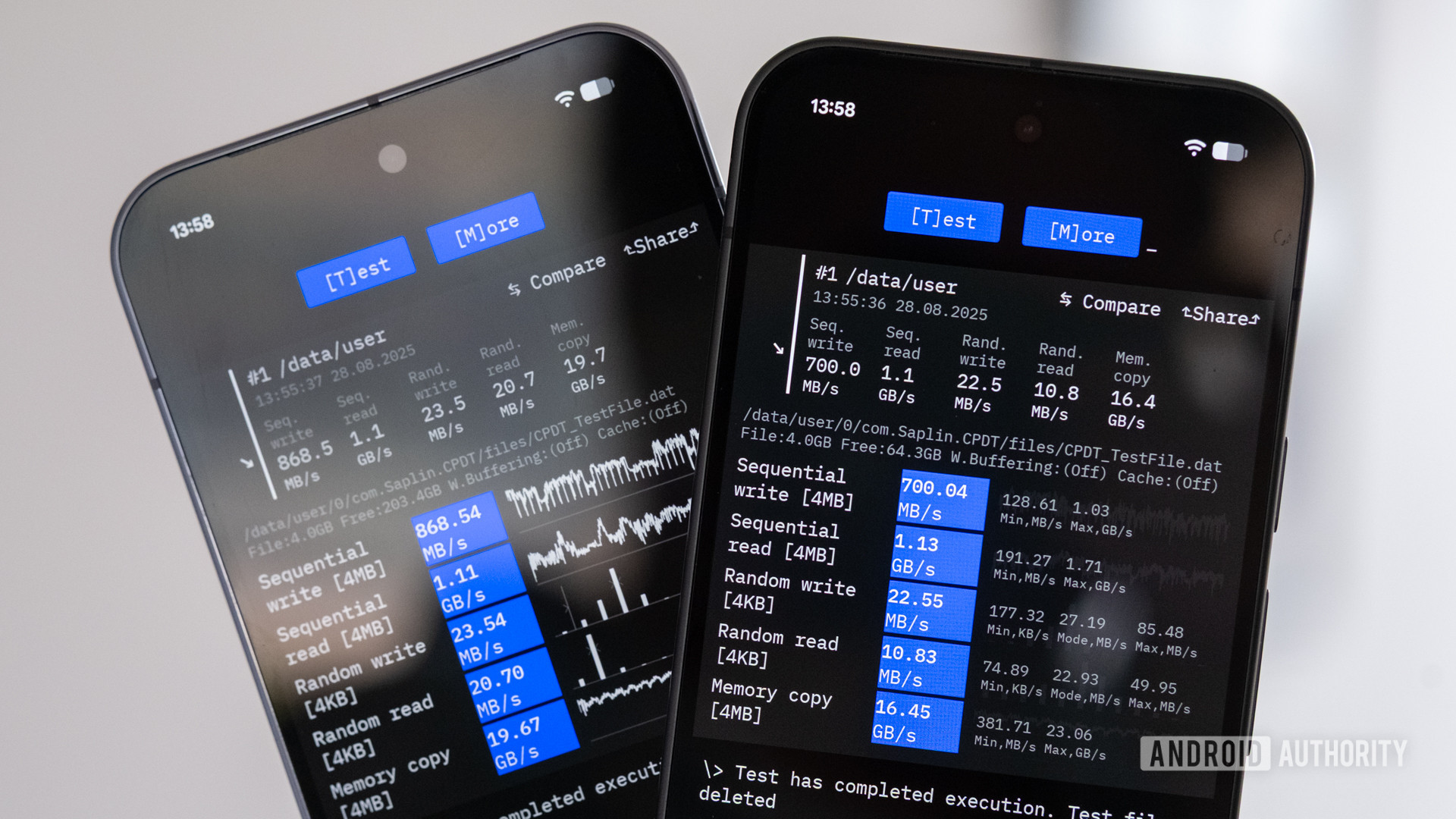 Teste de memória do Google Pixel 10 UFS Teste de memória do Google Pixel 10 UFS