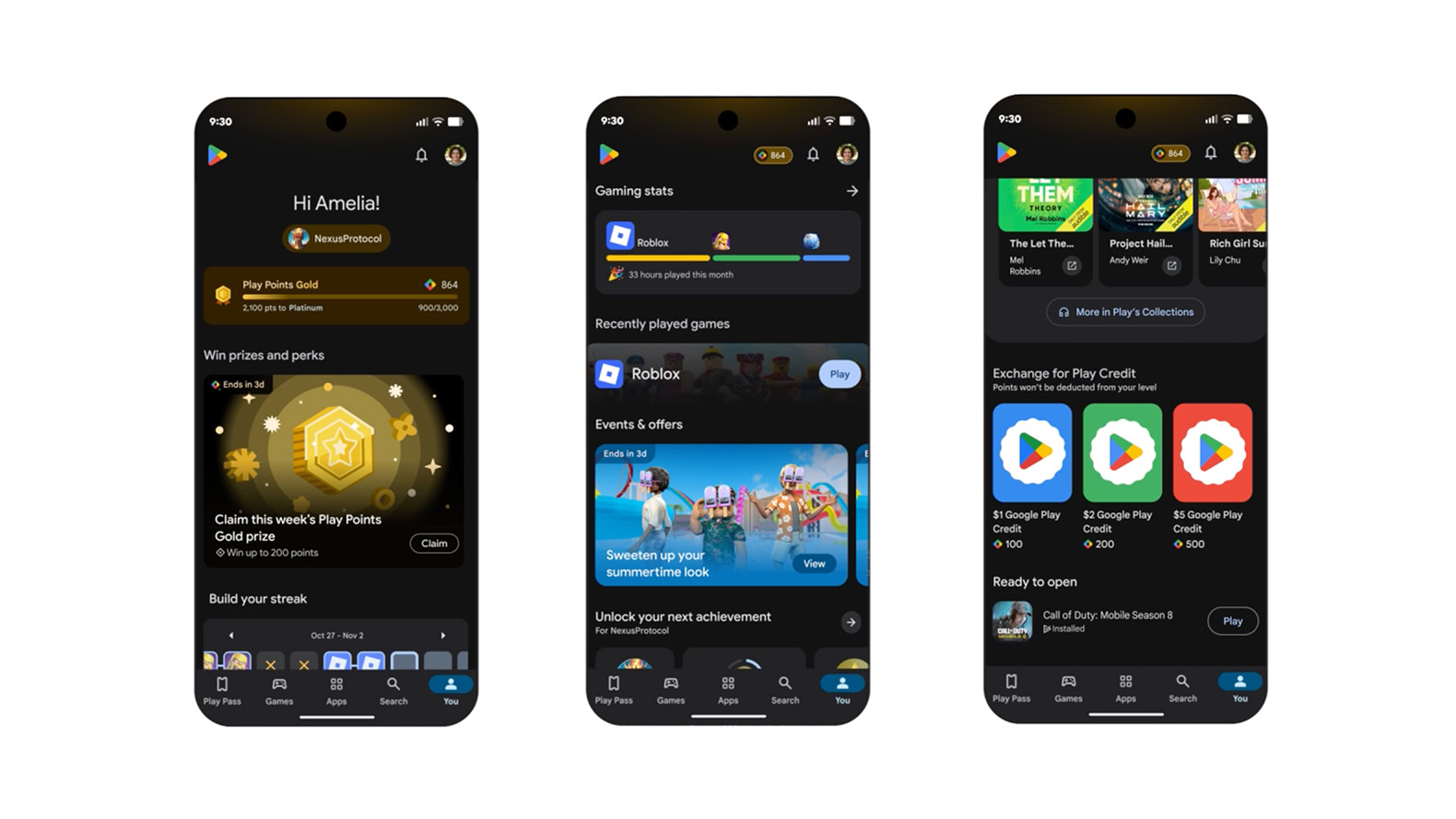 Atualização da loja do Google Play