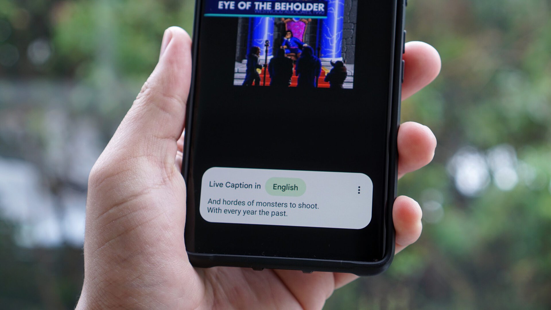 Legenda ao vivo em um redimensionamento de telefone pixel Legenda ao vivo em um redimensionamento de telefone pixel