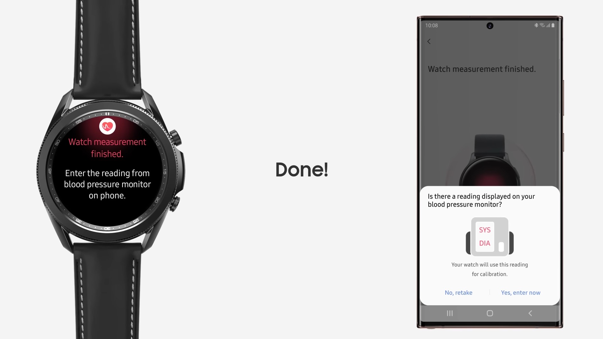 Samsung Galaxy Watch 3 medindo pressão arterial Samsung Galaxy Watch 3 medindo pressão arterial