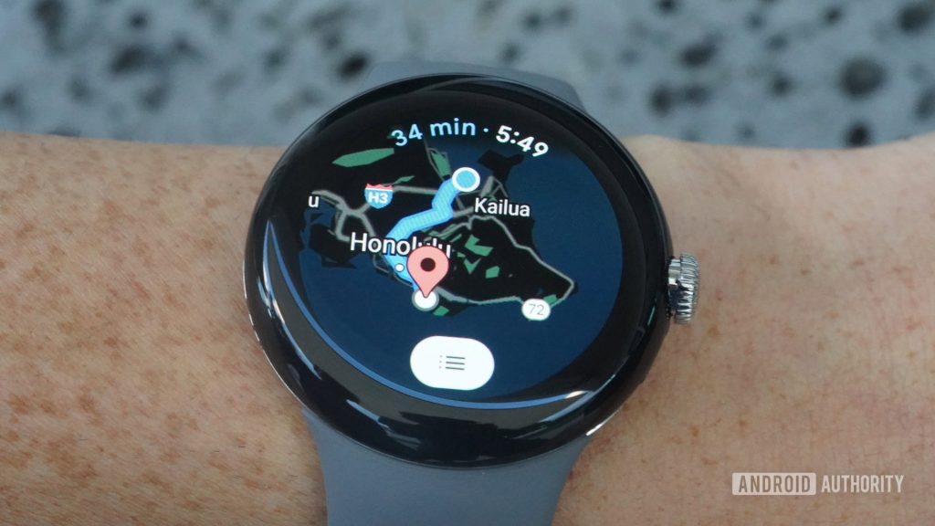 Seu relógio de pixel está recebendo verdadeira navegação do Google Maps, sem mãos, o Google