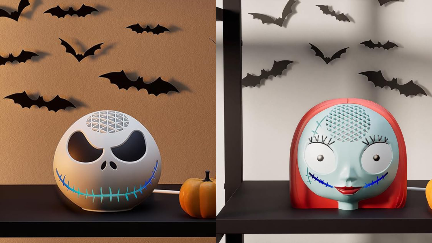 Jack e Sally Amazon Echo Dot conchas
