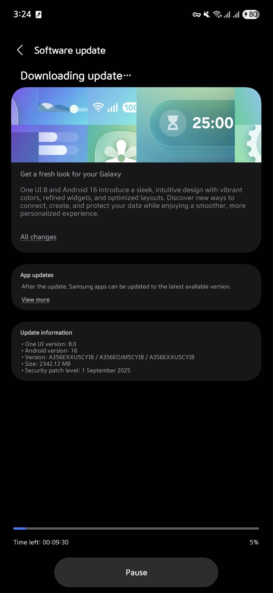 Galaxy A35 5G One Ui 8 Atualização estável Adensalah