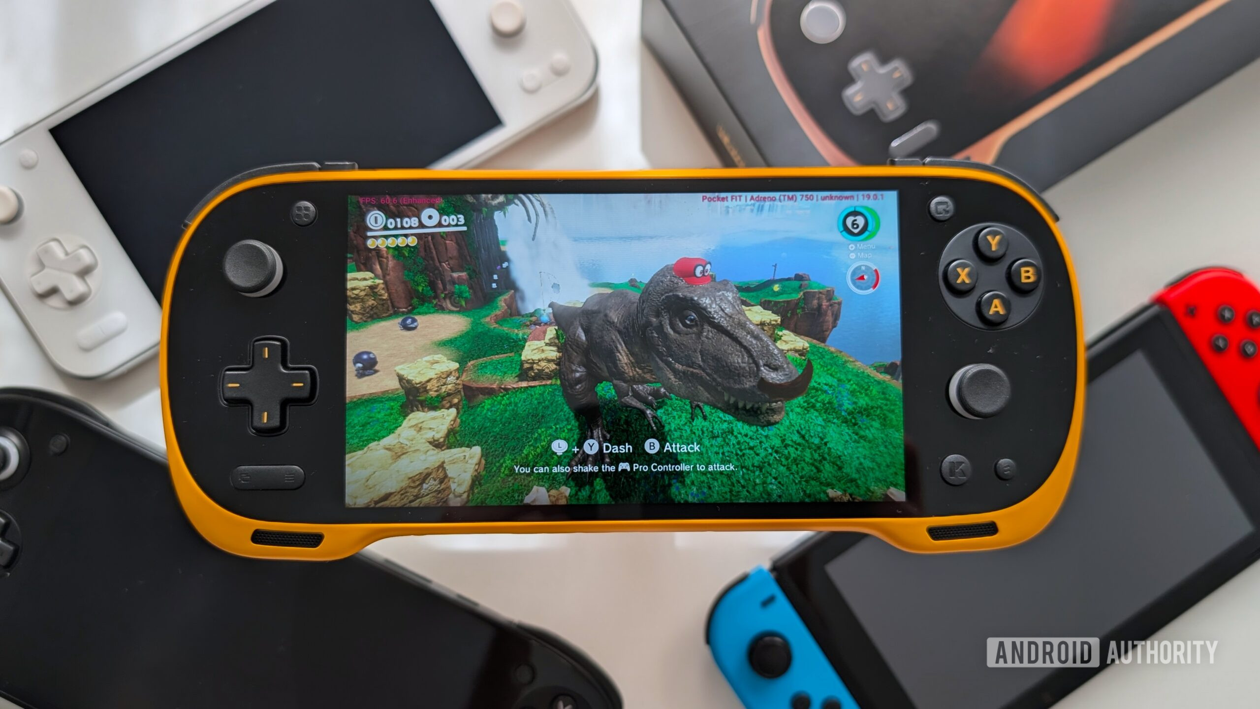 Emulação de switch KONKR Pocket FIT Mario Odyssey Emulação de switch KONKR Pocket FIT Mario Odyssey