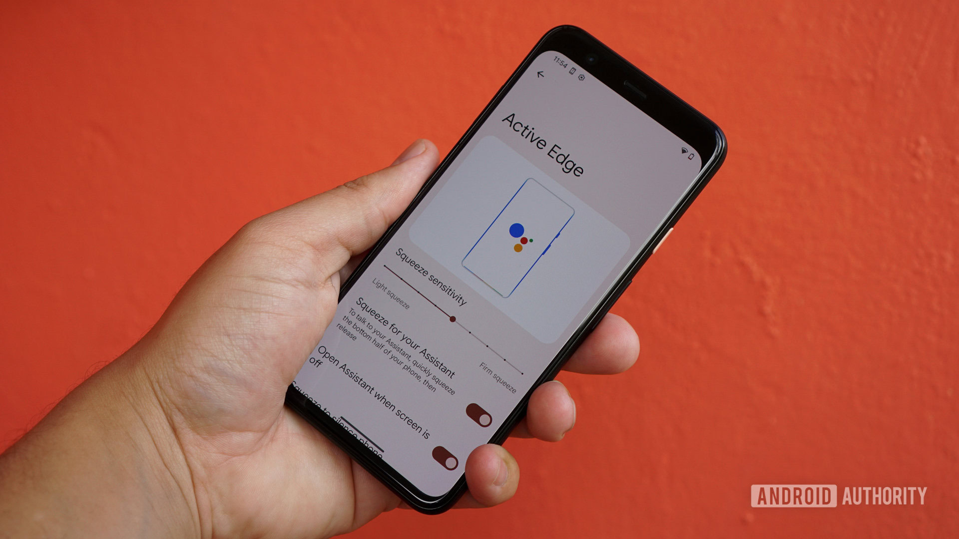 Google Pixel 4 com borda ativa Google Pixel 4 com borda ativa