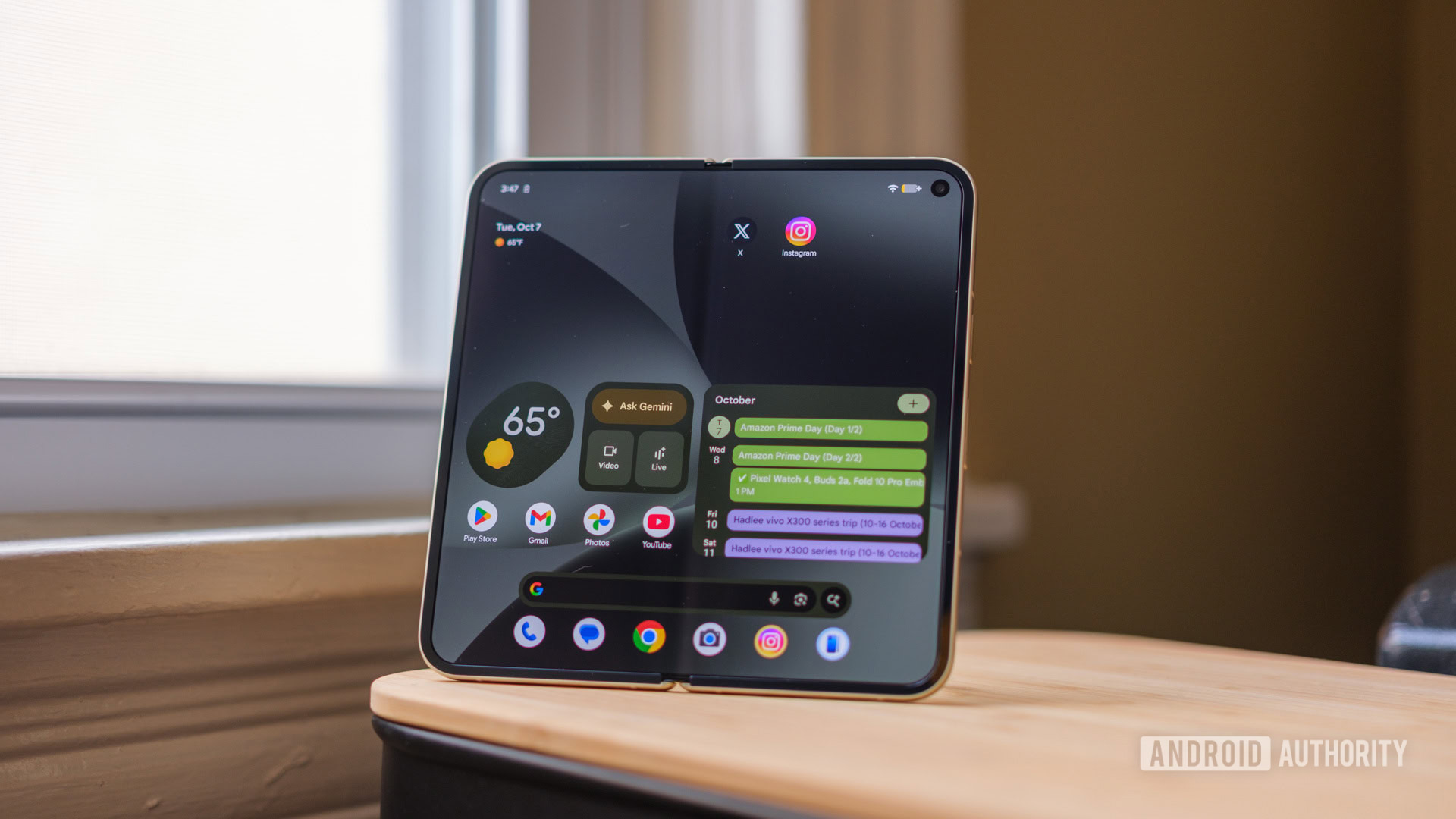 Tela interna do Pixel 10 Pro Fold