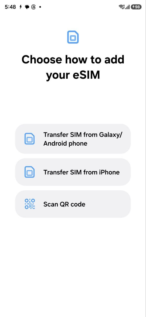 Samsung One Ui 8 5, por exemplo, Transferência