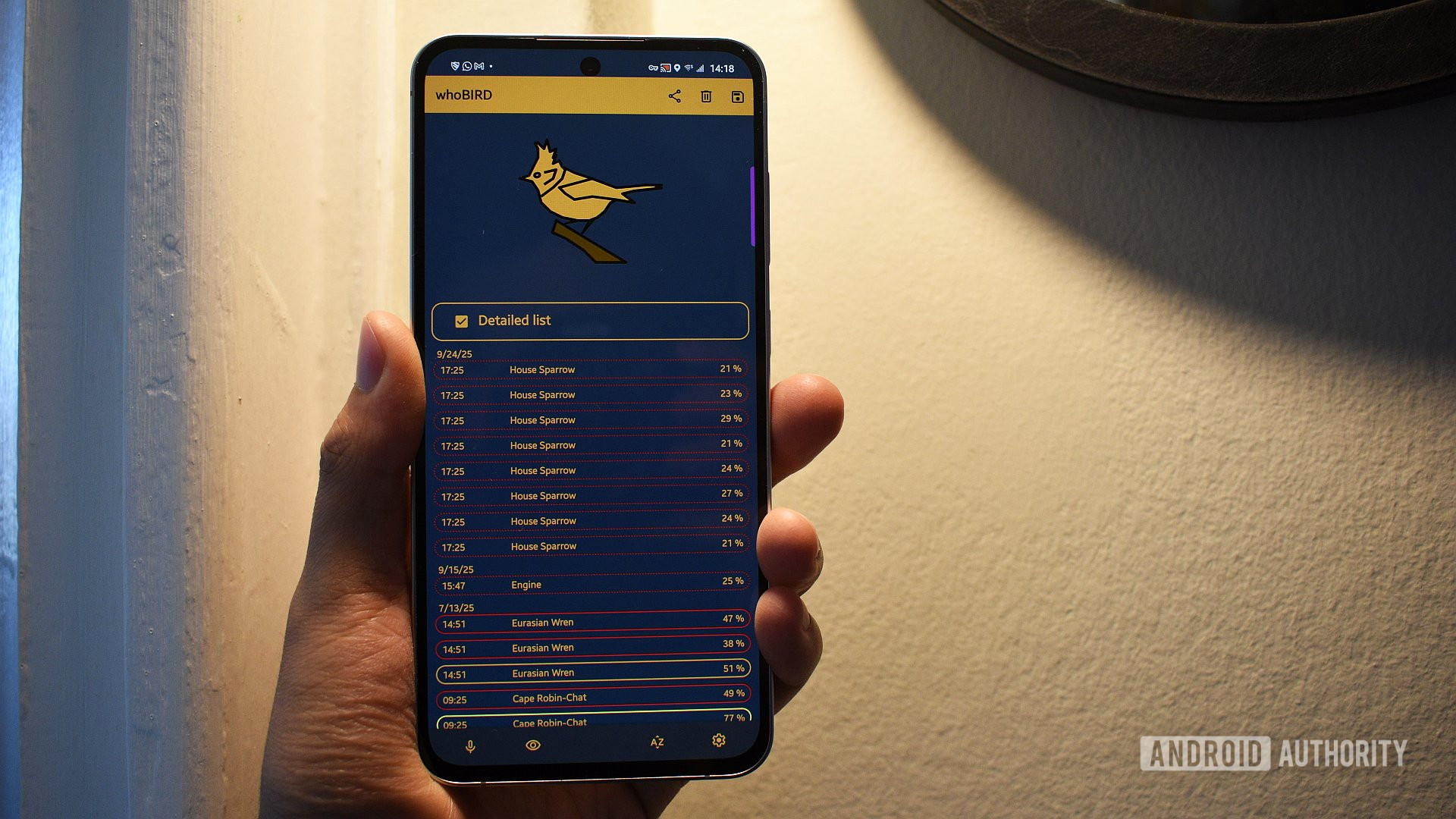 whobird aplicativo Android incomum 1