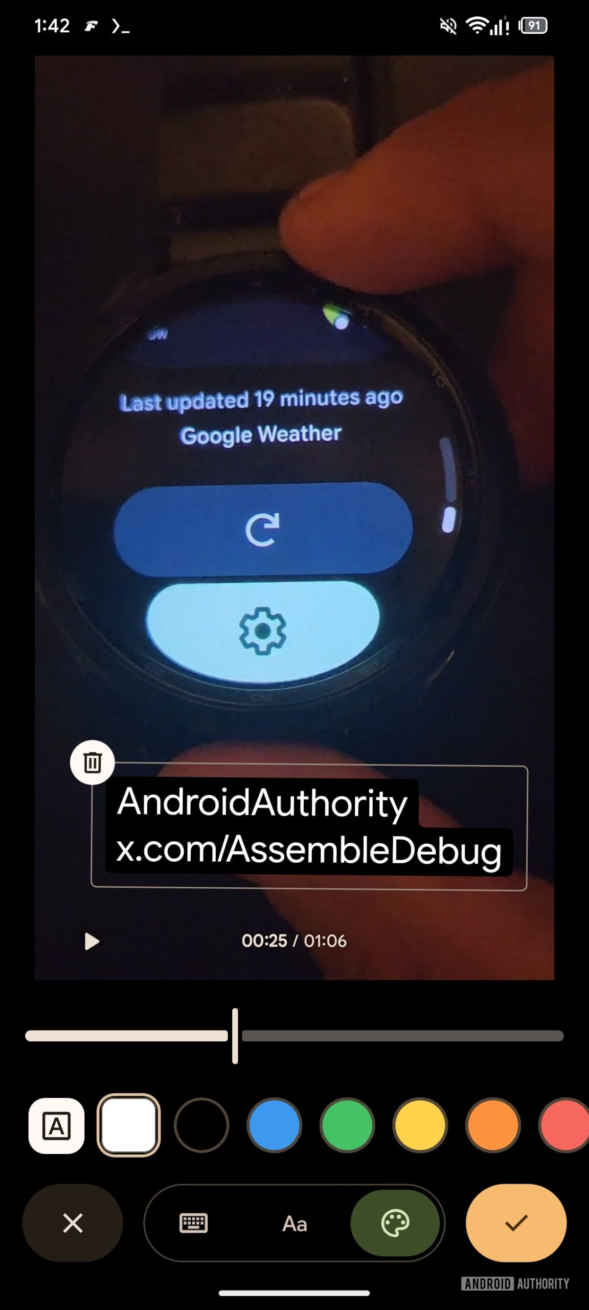 Google Fotos novas cores de fonte de texto