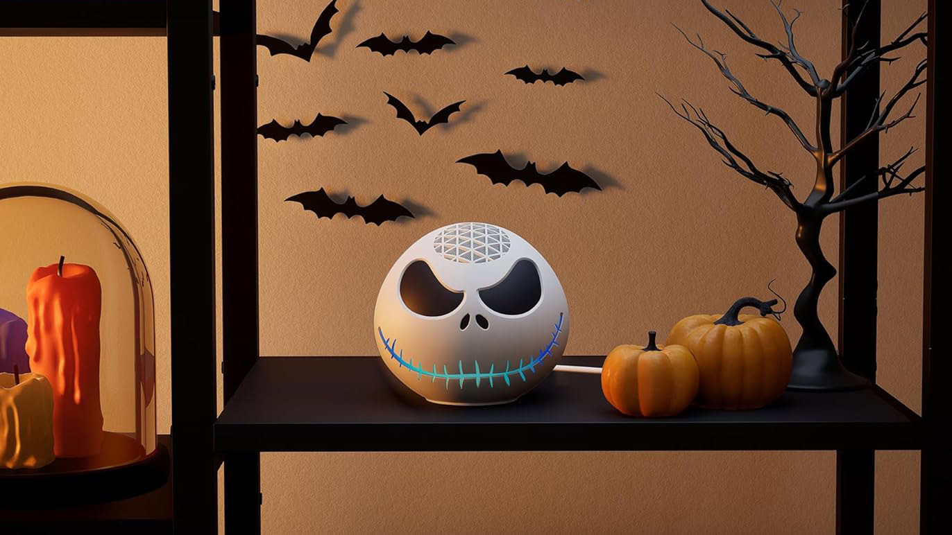 Amaozn Echo Dot com Jack Skellington Shell Amaozn Echo Dot com Jack Skellington Shell