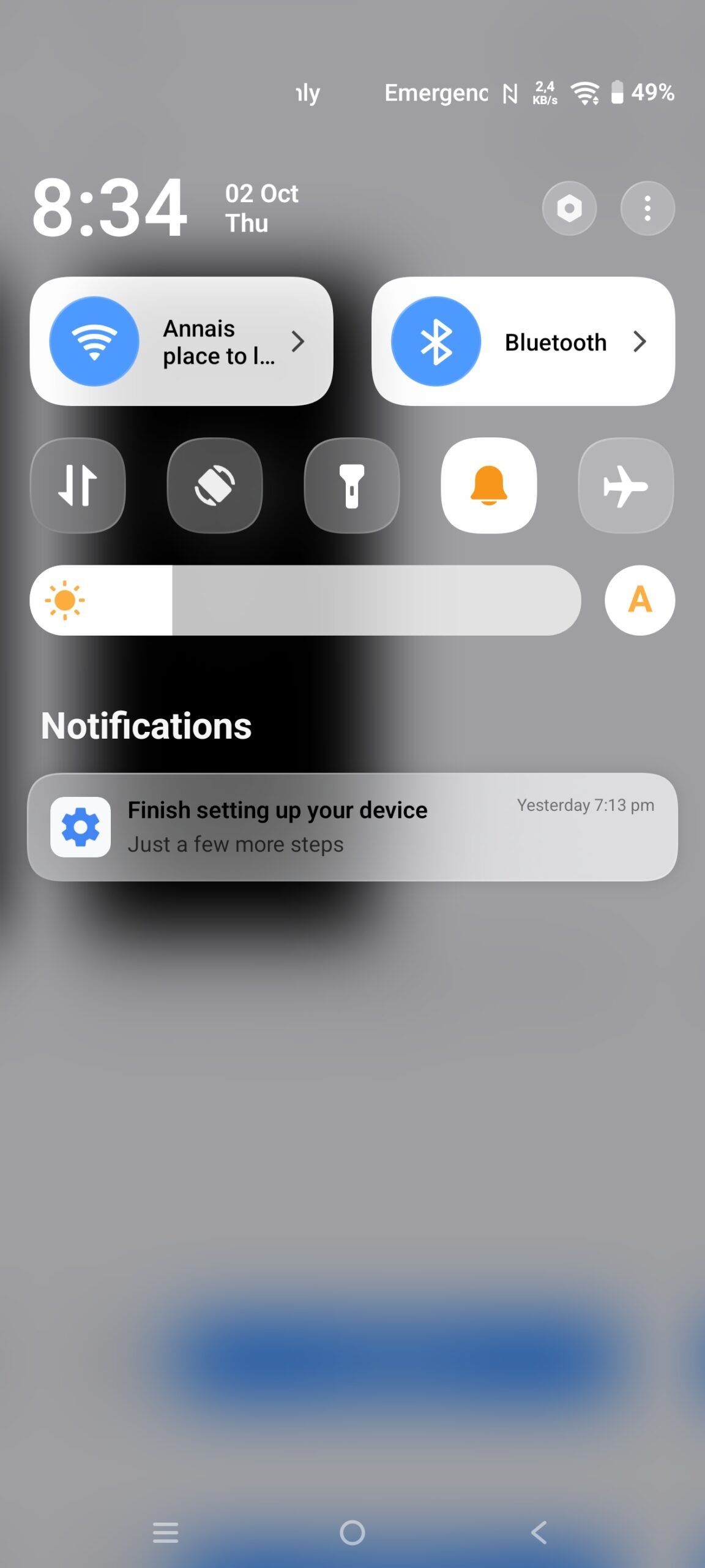 Tela de notificação vivo Origin OS 6