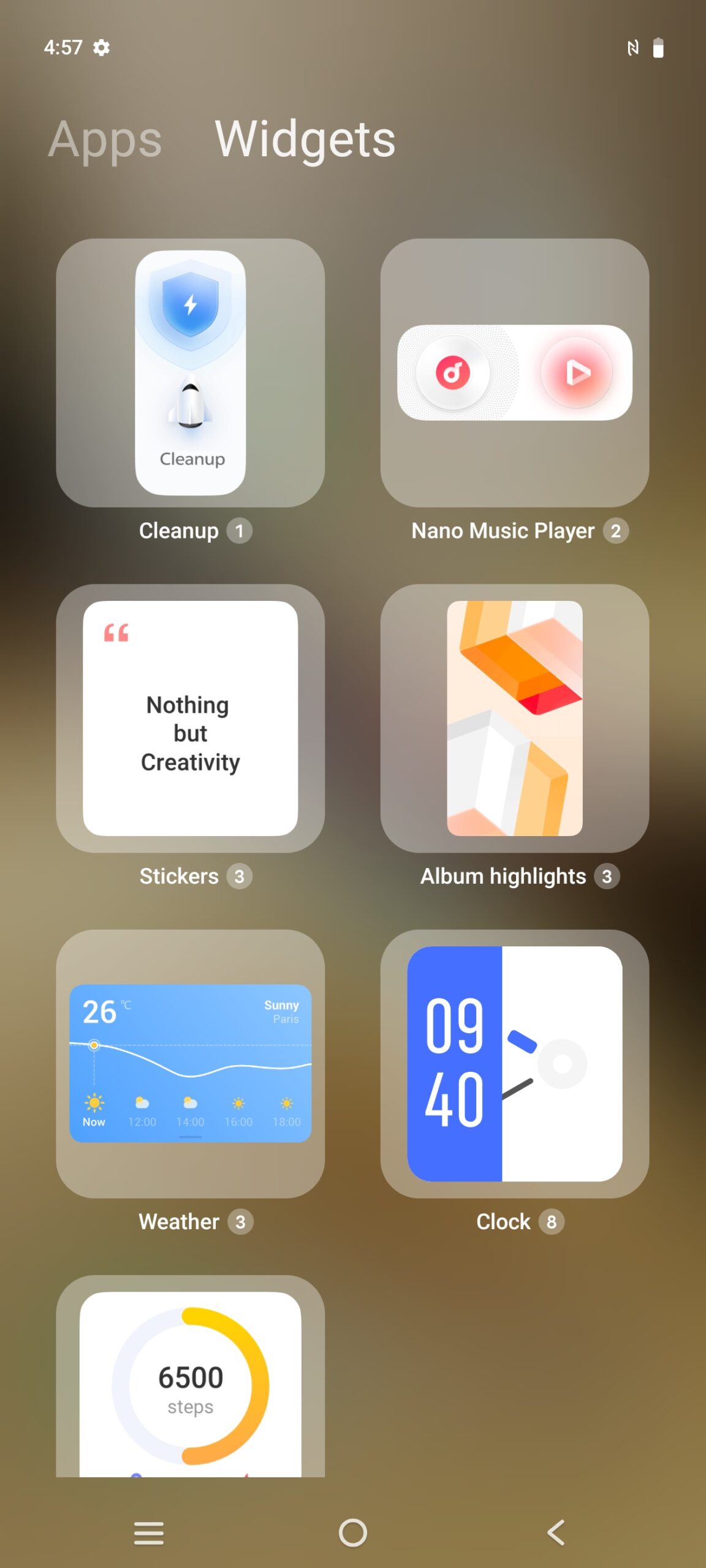 Widgets vivo Fun Touch OS 15
